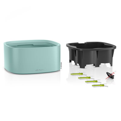 Lechuza 'Pila Color', pastellgrün, ca. 35 x 35 x H 16,5 cm