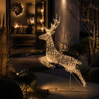 LED Hirsch, 1200 warmweiße LEDs, gold, Höhe ca. 165 cm LED Hirsch, 1200 warmweiße LEDs, gold, Höhe ca. 165 cm