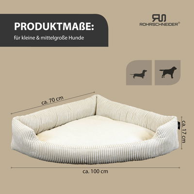 Silvio Design Eck-Kuschelsofa 'Tabby', Größe 2, ca. 70 x 100 cm Silvio Design Eck-Kuschelsofa 'Tabby', Größe 2, ca. 70 x 100 cm