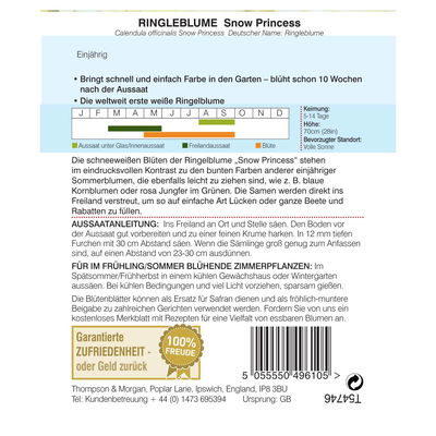 Ringelblume (Calendula officinalis) Snow Princess