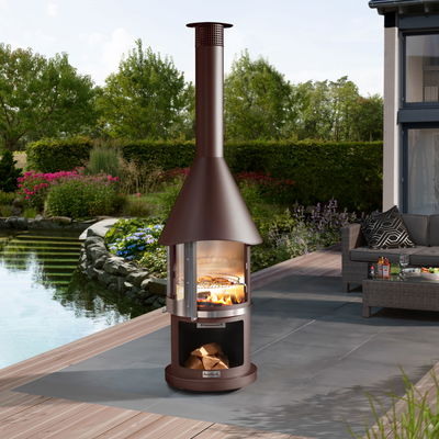 Buschbeck Edelstahlkamin 'Melbourne', braun, Höhe ca. 230 cm Buschbeck Edelstahlkamin 'Melbourne', braun, Höhe ca. 230 cm