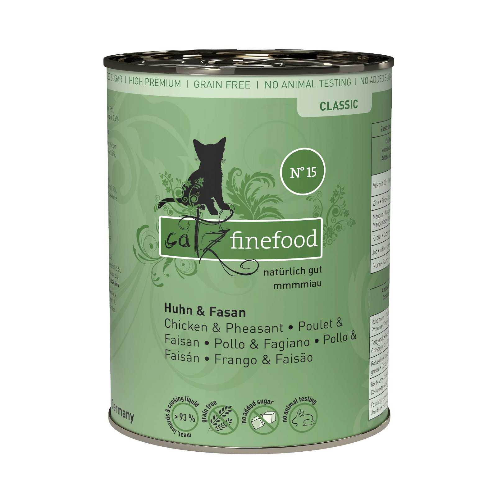 Catz Finefood No. 15, Huhn & Fasan, 400 g Dose