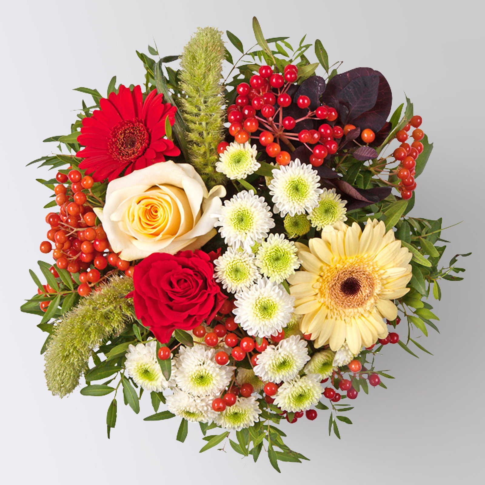 Blumenstrauß 'Viele Glückwünsche', handgebunden Blumenstrauß 'Viele Glückwünsche', handgebunden