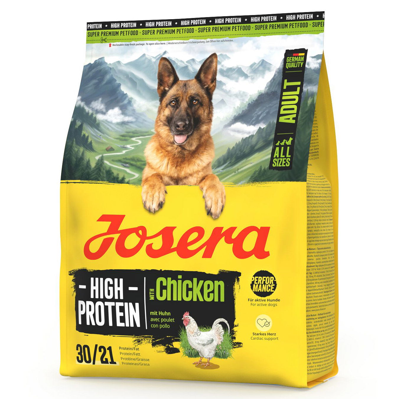 Josera Hundefutter High Protein Adult mit Huhn, 900g