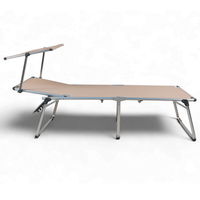 Sungörl Campingliege 'Mykonos Comfort Taupe', taupe