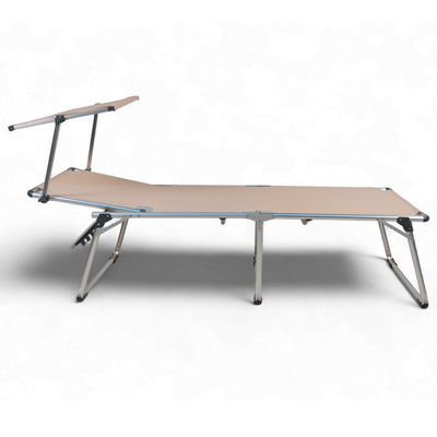 Sungörl Campingliege 'Mykonos Comfort Taupe', taupe