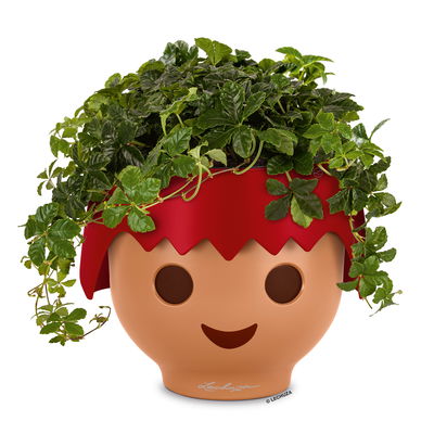 Lechuza 'Ojo', fire red, ca. Ø 21 x H 15,8 cm Lechuza 'Ojo', fire red, ca. Ø 21 x H 15,8 cm