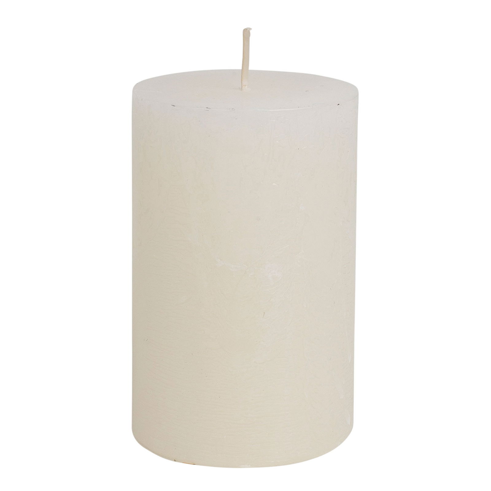 Safe Candle® Rustic Stumpenkerzen, 4er-Set, wollweiß, Höhe 11 cm, Ø 7 cm