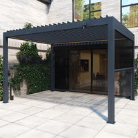 Seitenteil für Pergola, anthrazit, ca. 400 x 250 cm