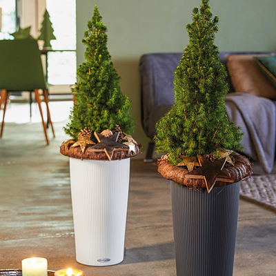 Lechuza 'Cilindro Color 23', weiß, ca. Ø 23 x H 41 cm