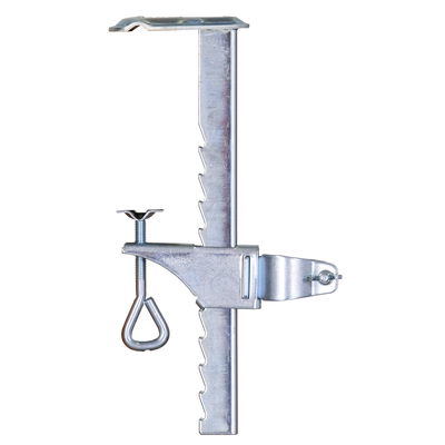 Balkonklammer, silber, Stahl Balkonklammer, silber, Stahl