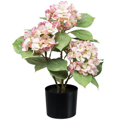 Künstlicher Hortensienbusch, rosa, Höhe ca. 53 cm