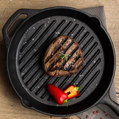 Tramontina Churrasco Grillpfanne 'Black', schwarz, Ø 28 cm