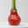 Amaryllis in Wachs, Dekor 'Herbst Mix', Farbe zufällig, Blüte rot, 2 Pflanzen