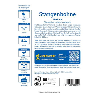 Gemüsesamen, Stangenbohnen 'Markant'