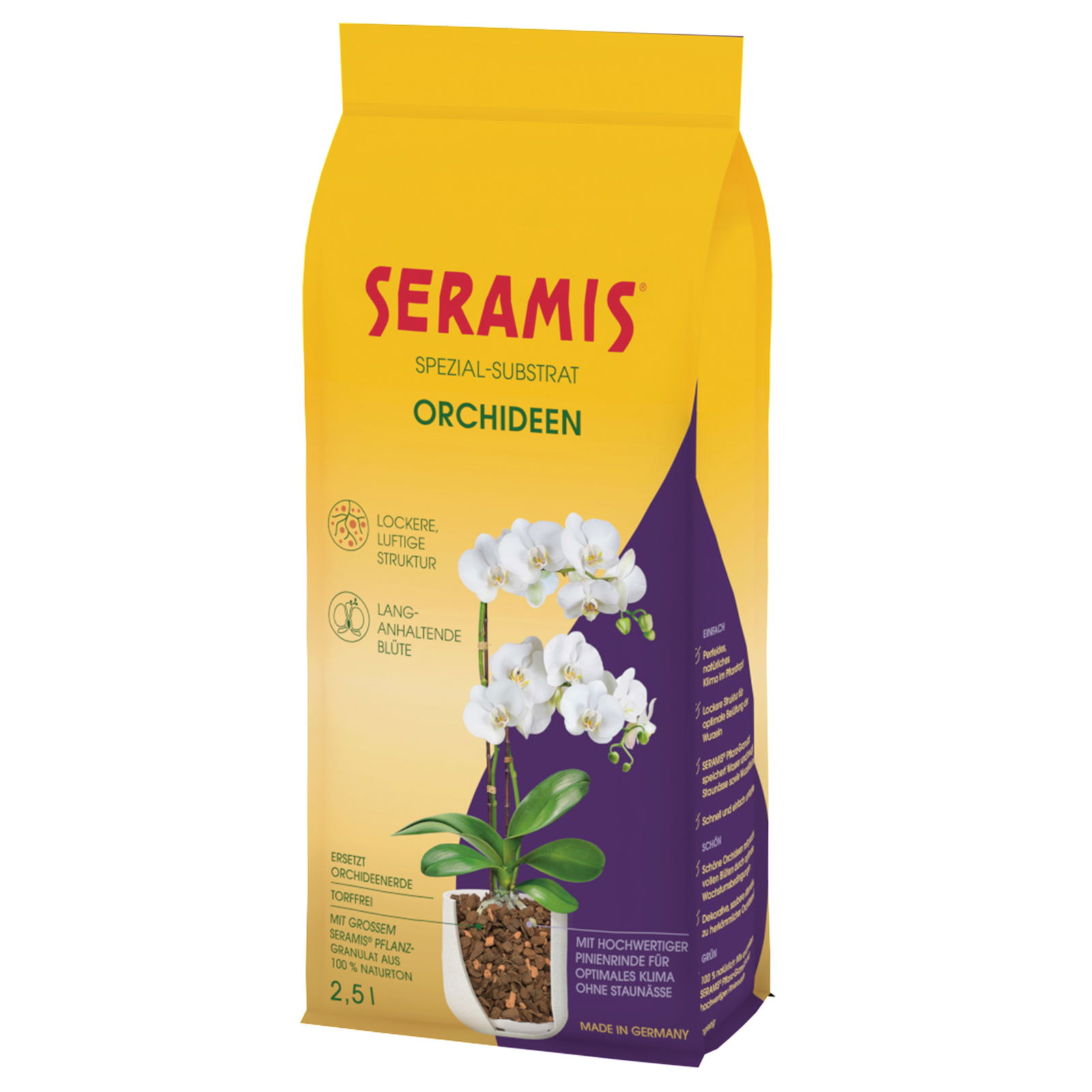 Seramis Spezialsubstrat für Orchideen, 2,5 Liter