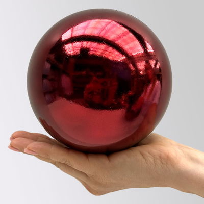 Christbaumkugel, ochsenblut, Kunststoff, Ø 14 cm Christbaumkugel, ochsenblut, Kunststoff, Ø 14 cm