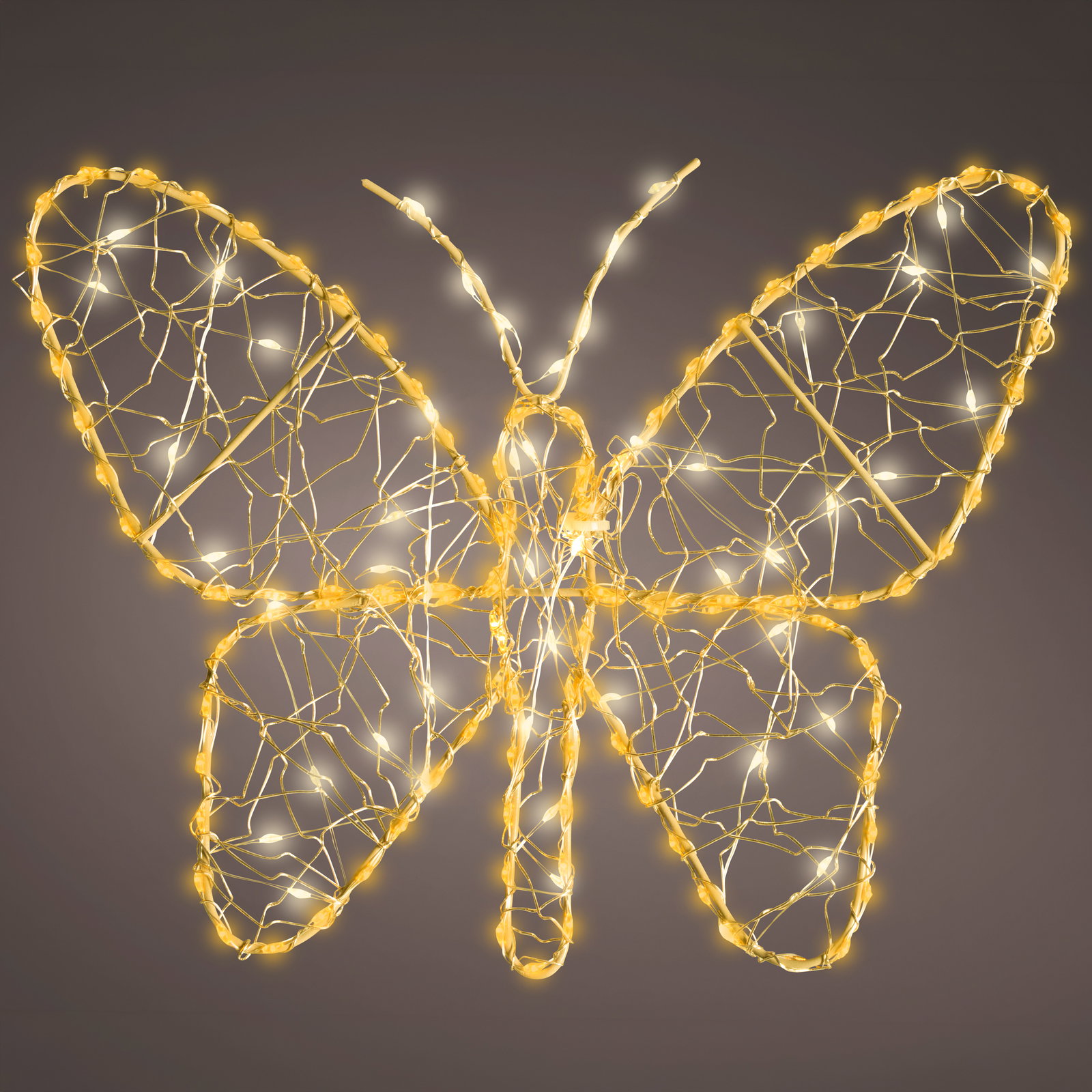 LED-Schmetterling, 155 LEDs, ca. L 28 x H 23 cm LED-Schmetterling, 155 LEDs, ca. L 28 x H 23 cm