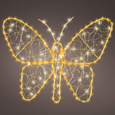 LED-Schmetterling, 155 LEDs, ca. L 28 x H 23 cm LED-Schmetterling, 155 LEDs, ca. L 28 x H 23 cm