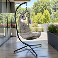 Sungörl Hängesessel 'Bardolino' inkl. Auflagen, anthrazit/braun