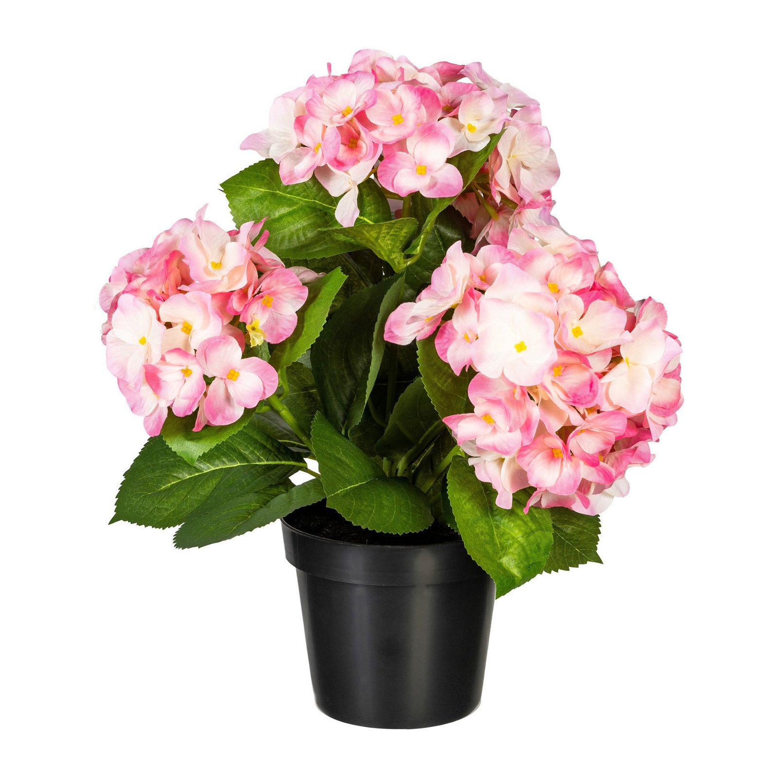 Kunstpflanze Hortensienbusch, rosa, Höhe ca. 32 cm