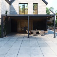 Pergola mit LED, anthrazit, ca. 300 x 600 x H 250 cm