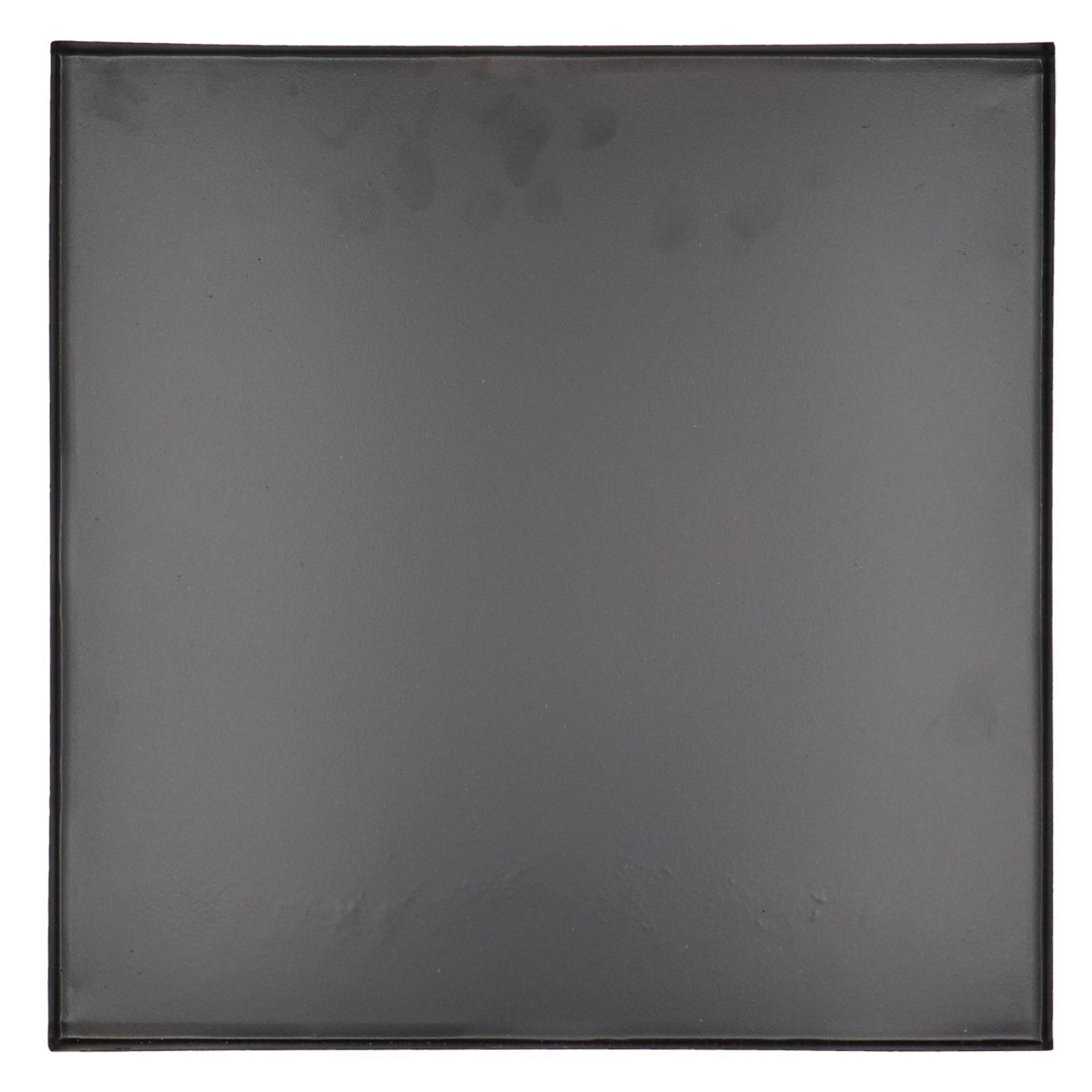 Bodenplatte für Feuerkorb, schwarz, Weichstahl, ca. 32 x 32 x 3 cm, 0,65 kg