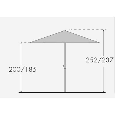 Doppler Kurbelschirm 'Basic Lift NEO', 250 x 200 cm Doppler Kurbelschirm 'Basic Lift NEO', 250 x 200 cm