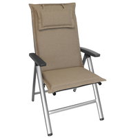 Kölle Hochlehnerauflage 'SunDance', taupe, ca. 120 x 50 cm