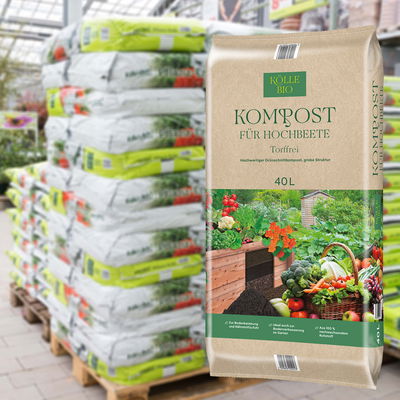 Kölle Bio Hochbeet Kompost, 45 Sack à 40 l, gesamt 1800 Liter Kölle Bio Hochbeet Kompost, 45 Sack à 40 l, gesamt 1800 Liter