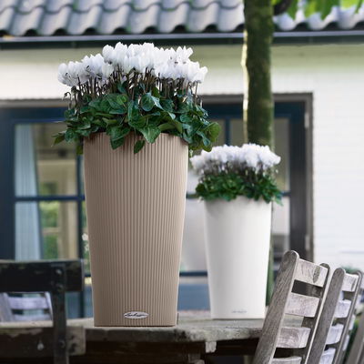 Lechuza 'Cilindro Color 32', sandbraun, ca. Ø 32 x H 56 cm