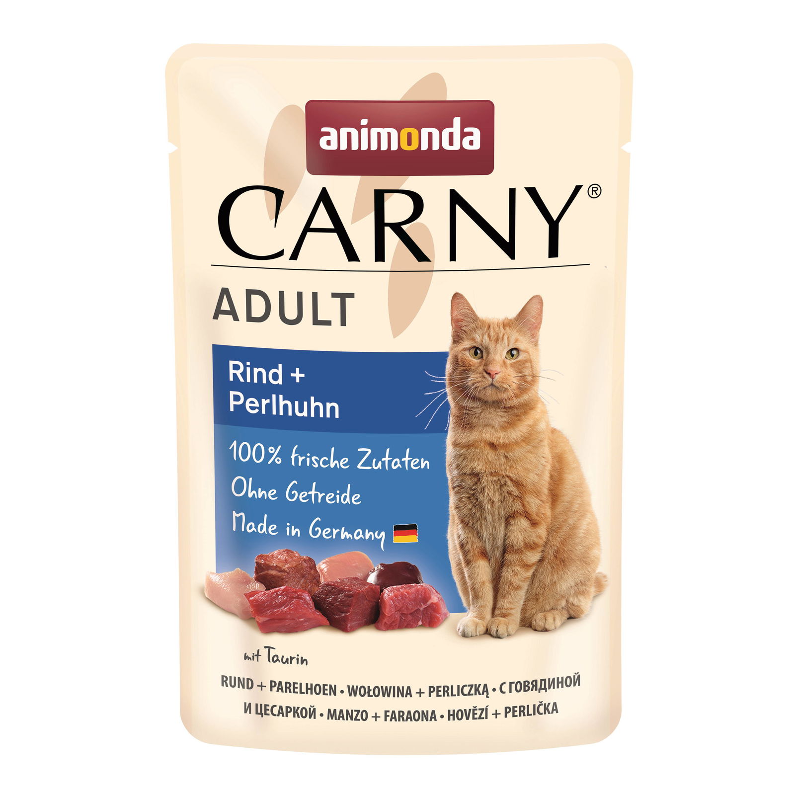 Animonda Cat, Carny Adult Rind und Perlhuhn, 85 g