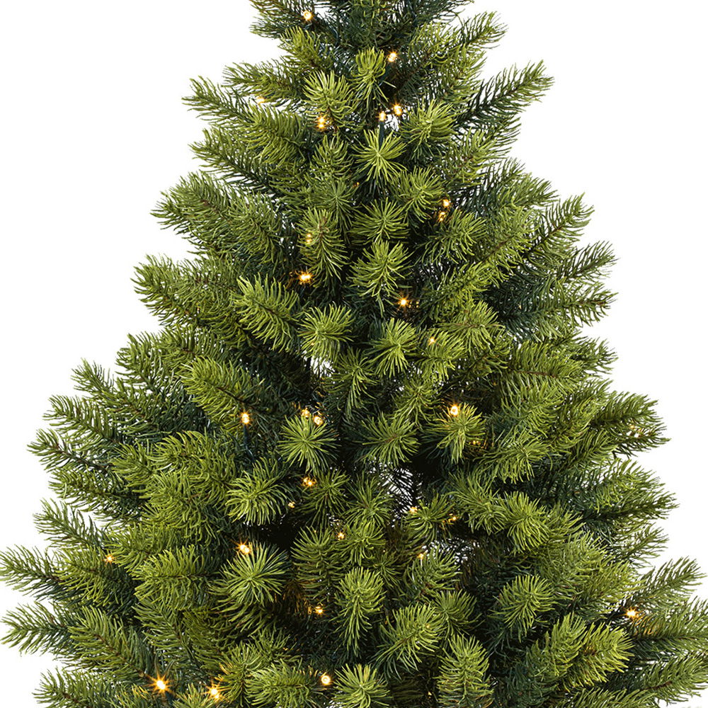 Künstlicher Weihnachtsbaum im Topf mit LED-Beleuchtung, Höhe ca. 90 cm