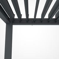 Pergola mit LED, anthrazit, ca. 300 x 600 x H 250 cm