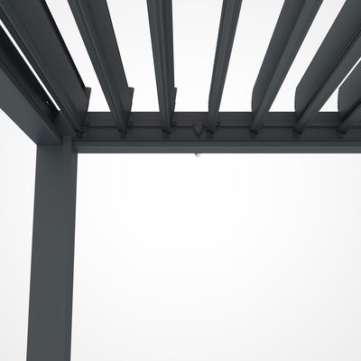 Pergola mit LED, anthrazit, ca. 300 x 600 x H 250 cm