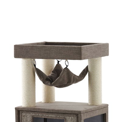 Kratzbaum 'Kasil', braun, ca. 203 x 100 x 50 cm Kratzbaum 'Kasil', braun, ca. 203 x 100 x 50 cm