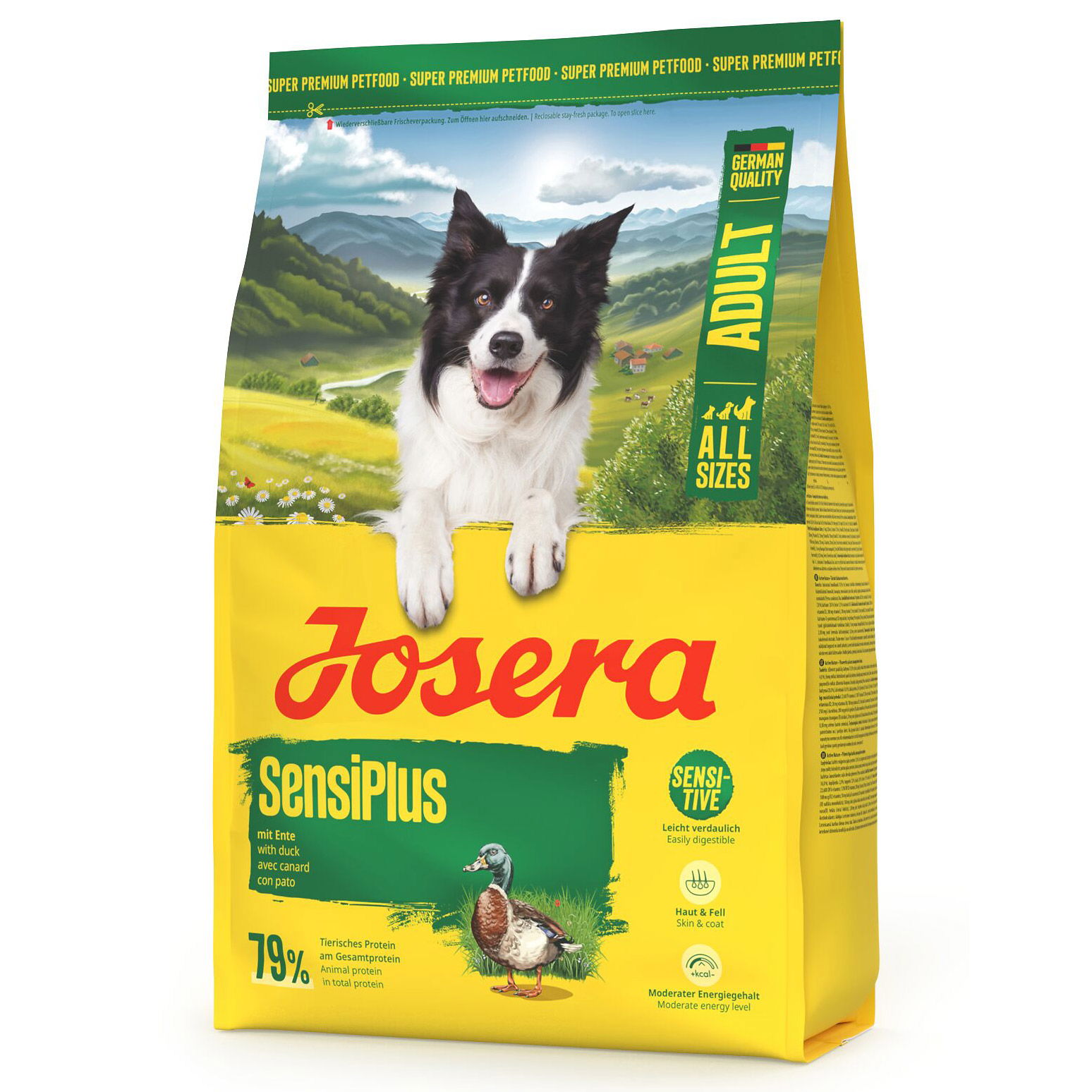 Josera Hundefutter Adult SensiPlus mit Ente, 3kg