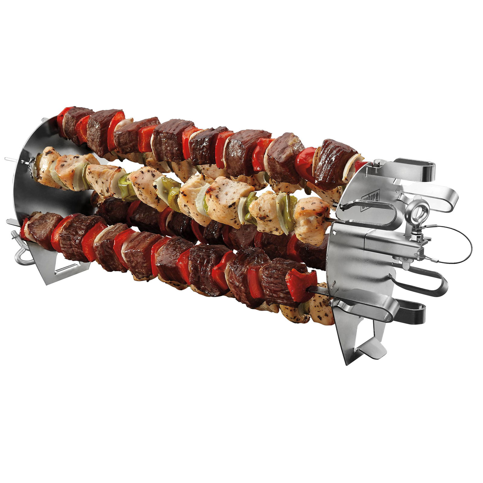 Weber Spieße-Set, grau, Stahl, ca. 7 x 44 x 15 cm