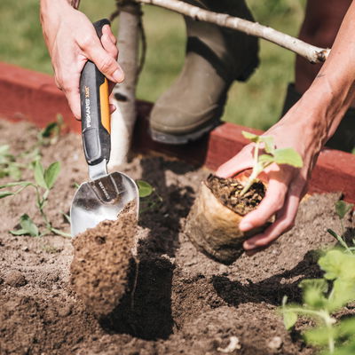 Xact Blumenkelle, schwarz/orange, ca. 8 x 38 x 5 cm Xact Blumenkelle, schwarz/orange, ca. 8 x 38 x 5 cm