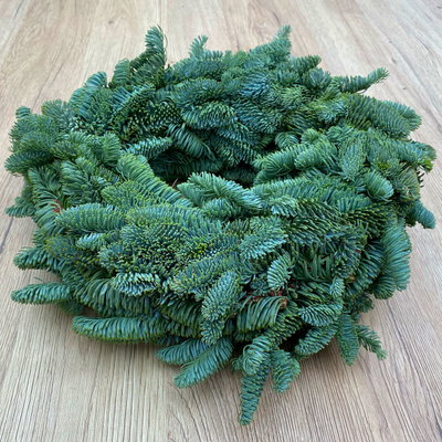 Adventskranz, Nobilistanne, rund gebunden, ca. 30 cm Ø Adventskranz, Nobilistanne, rund gebunden, ca. 30 cm Ø