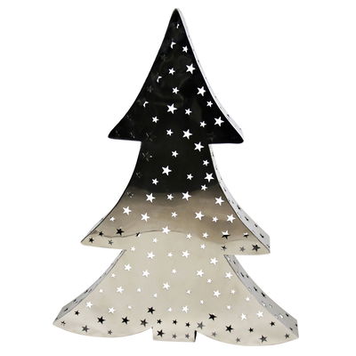 Edelstahl-Baum mit Lochmuster Edelstahl-Baum mit Lochmuster