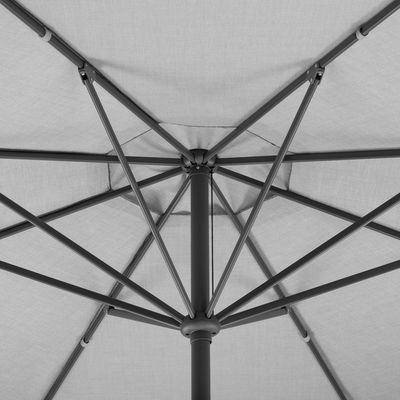 Mittelstockschirm 'Korsika', Ø ca. 320 cm, silbergrau