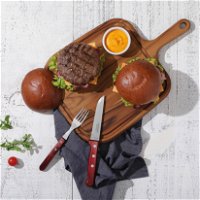 Steak- & Burgerbrett, Teakholz, 1,8 x 40 x 27 cm