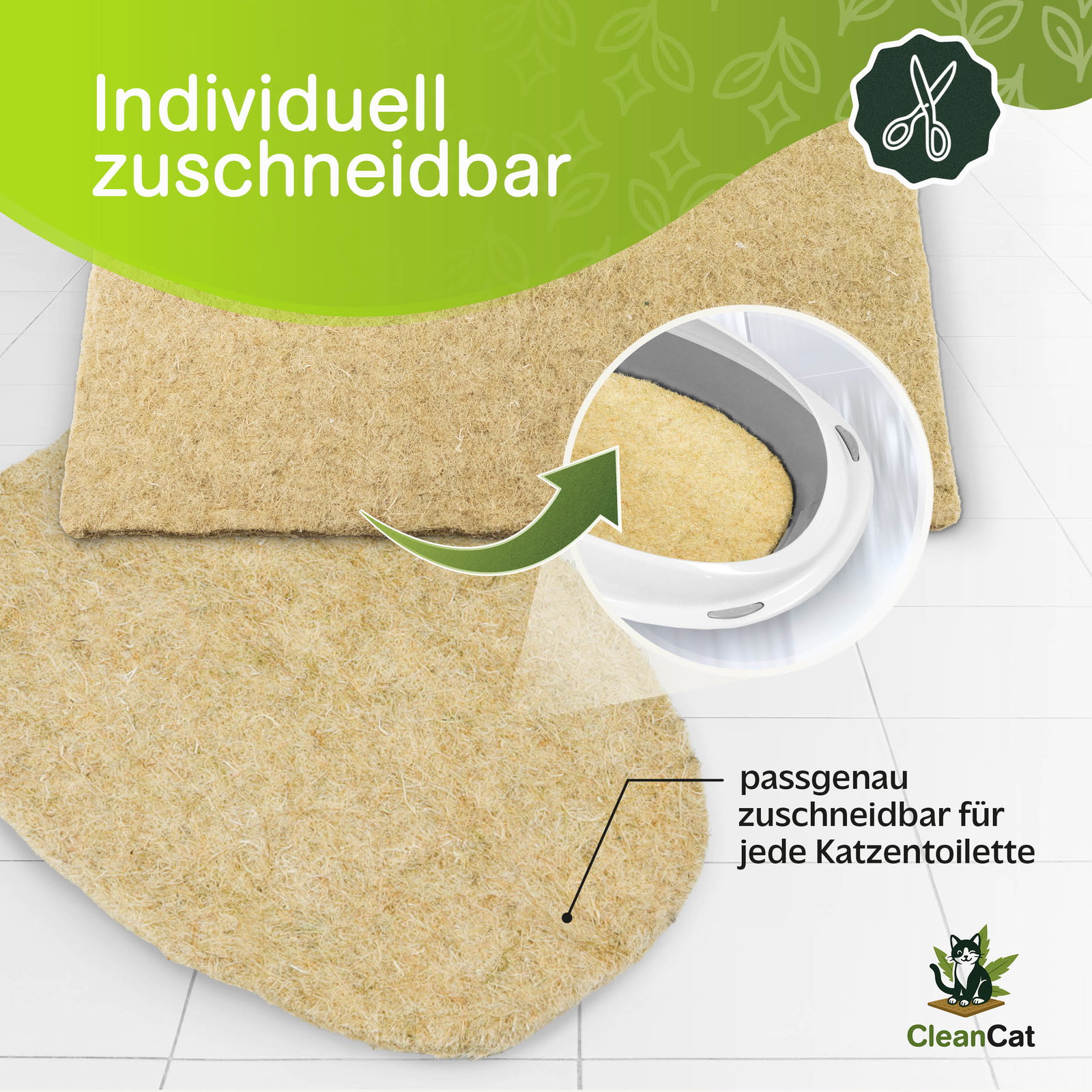 Rohrschneider Clean Cat Hanfmatte, 3er-Set, ca. 33 x 40 x H0,5 cm Rohrschneider Clean Cat Hanfmatte, 3er-Set, ca. 33 x 40 x H0,5 cm