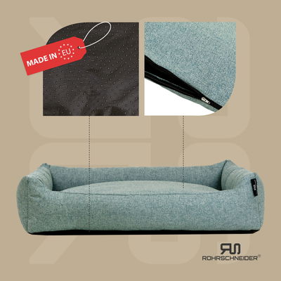 Silvio Design Kuschelsofa 'Fiete', türkis, ca. 50 x 70 cm