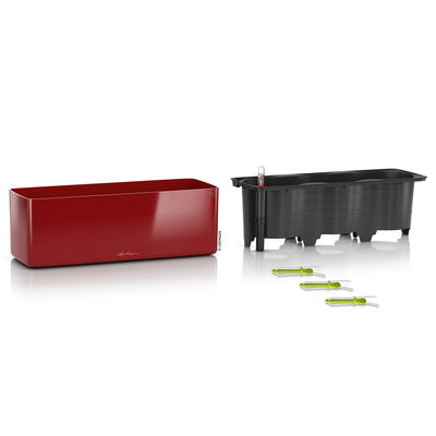 Lechuza 'Cube Glossy Triple', scarlet-rot highloss, ca. 14 x 40 x H 13,5 cm Lechuza 'Cube Glossy Triple', scarlet-rot highloss, ca. 14 x 40 x H 13,5 cm