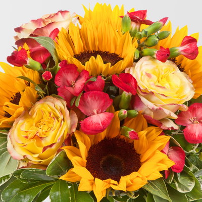 Blumenstrauß 'Viel Glück', handgebunden Blumenstrauß 'Viel Glück', handgebunden