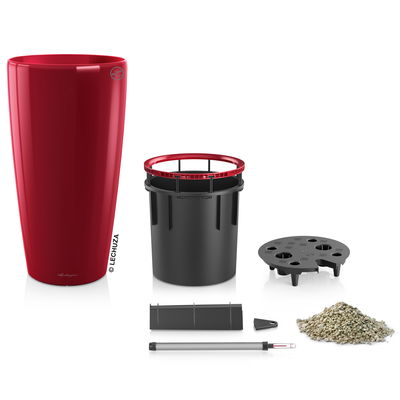 Lechuza 'Rondo 40', scarlet-rot, ca. Ø 40 x H 75 cm