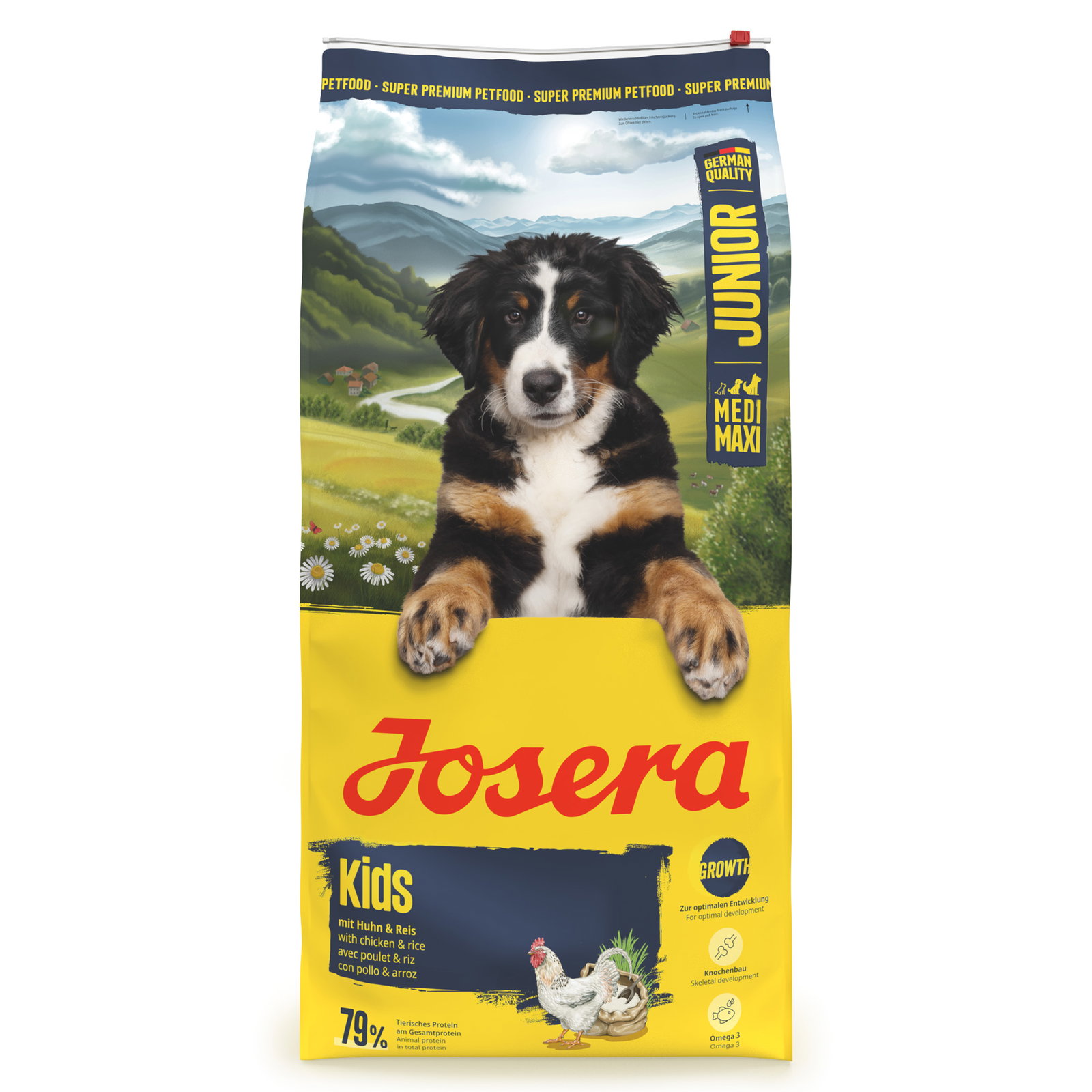 Josera Hundefutter Junior Kids mit Huhn & Reis, 15 kg