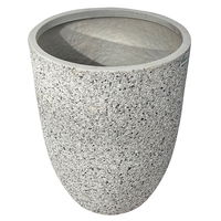 Pflanzgefäß 'Stromy', beton, ca. Ø 45 x H 58 cm